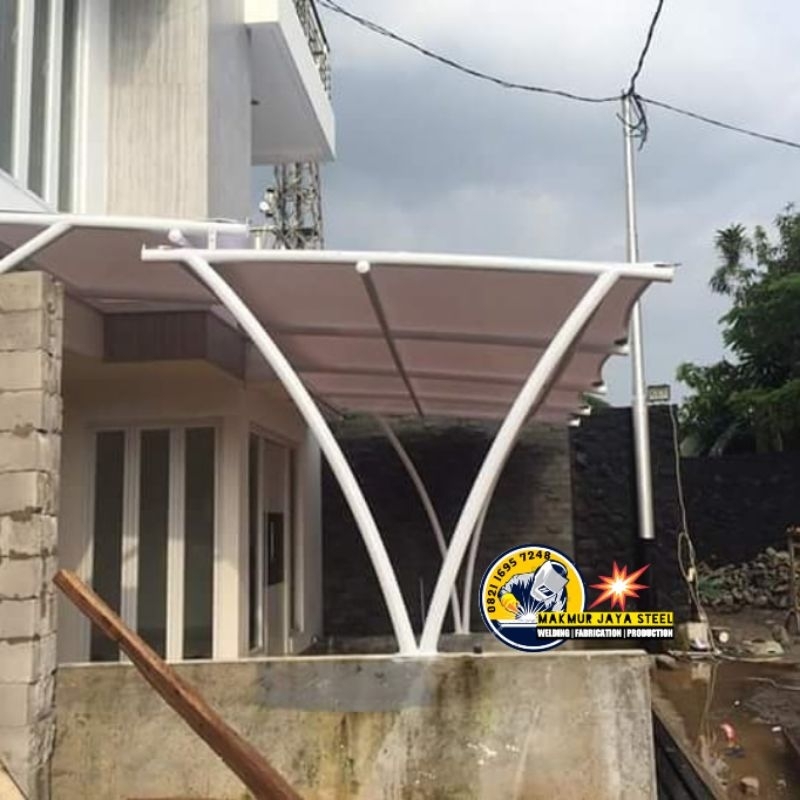 Kanopi Membrane / kanopi kain berkualitas dan bergaransi cocok buat parkiran, cafe atau carport ruma