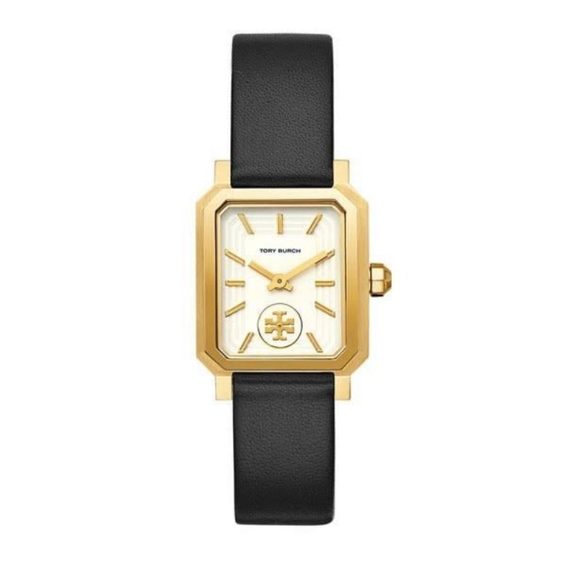 Jam Tory Burch TBW1504 Robinson Woman Watch Black Leather Gold Tone