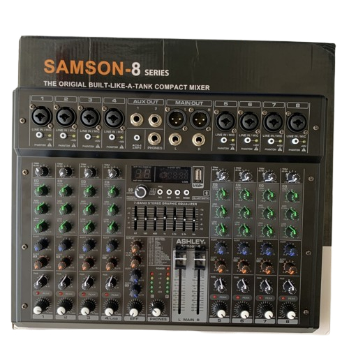 Mixer Ashley Samson8 Samson 8 Original 8 Channel Bluetooth / Mixer Audio Ashley Samson8 8Ch