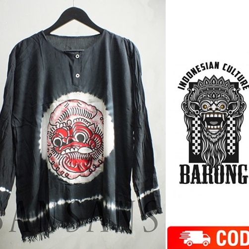Terbaru ORIGINAL BAJU BARONG BALI PRIA DAN WANITA LENGAN PANJANG