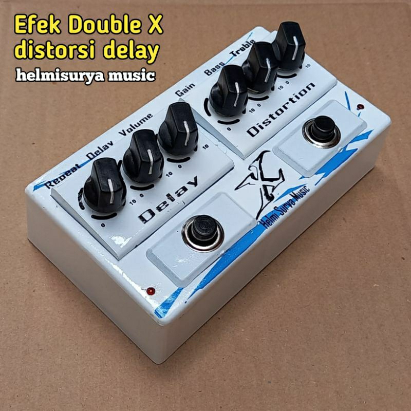 Efek gitar - efek distorsi delay double X kualitas mantap