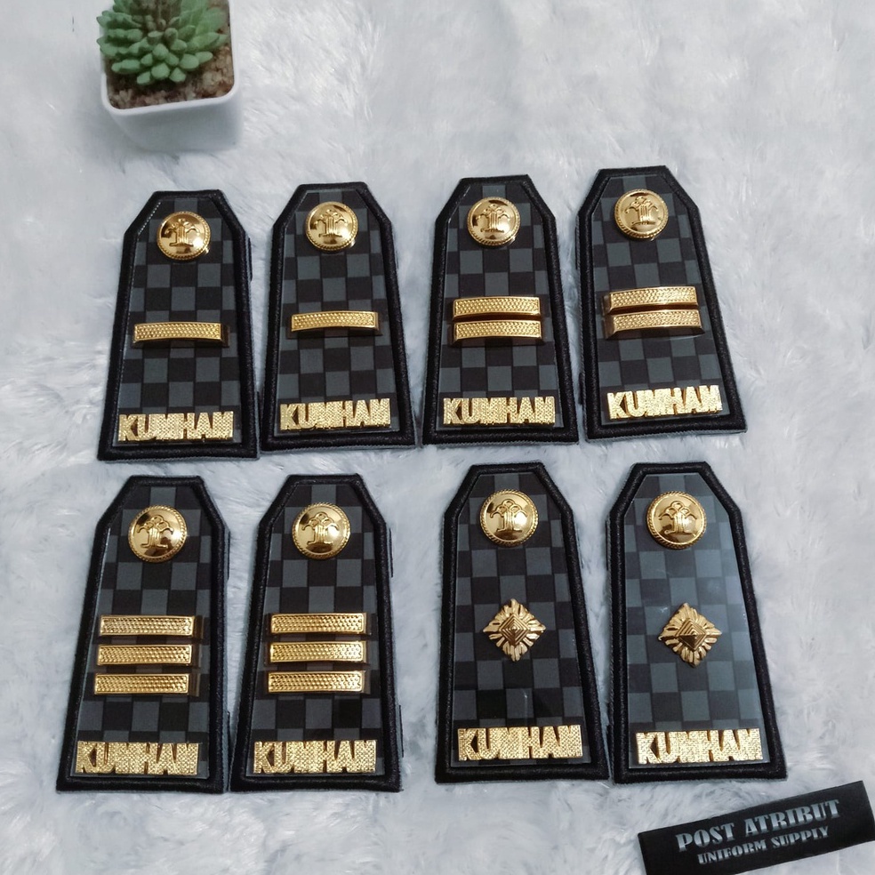 Pangkat PDU KUMHAM Golongan 3A4B PDU Logam akrilik Terbaru  Pangkat KUMHAM TERBARU  Atribut Lapas  A