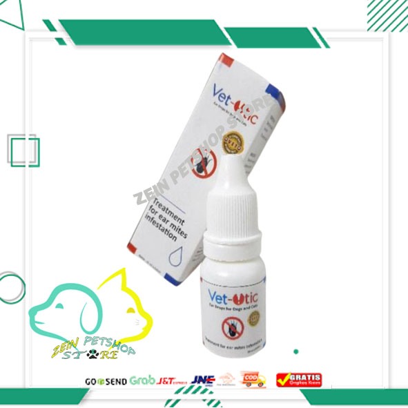 Vet Otic 10 ml / Ear Mites / Obat Anti Kutu Telinga / Ear Mites Kucing Anjing VET OTIC 10 ML