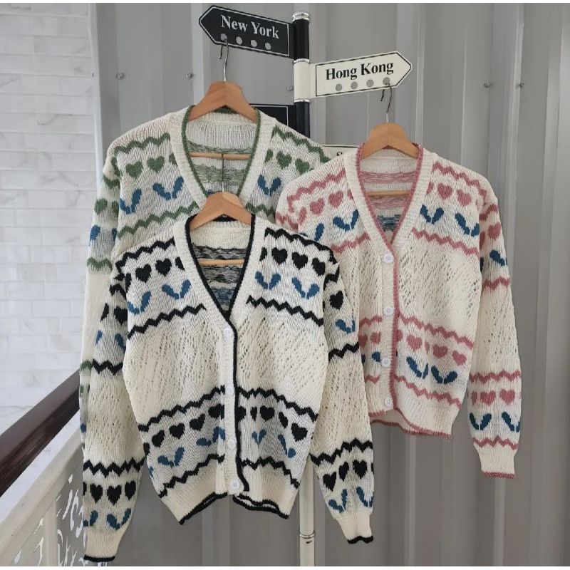Cardie Love Youra Outer Kardigan Rajut Wanita Blazer Terbaru Trendy