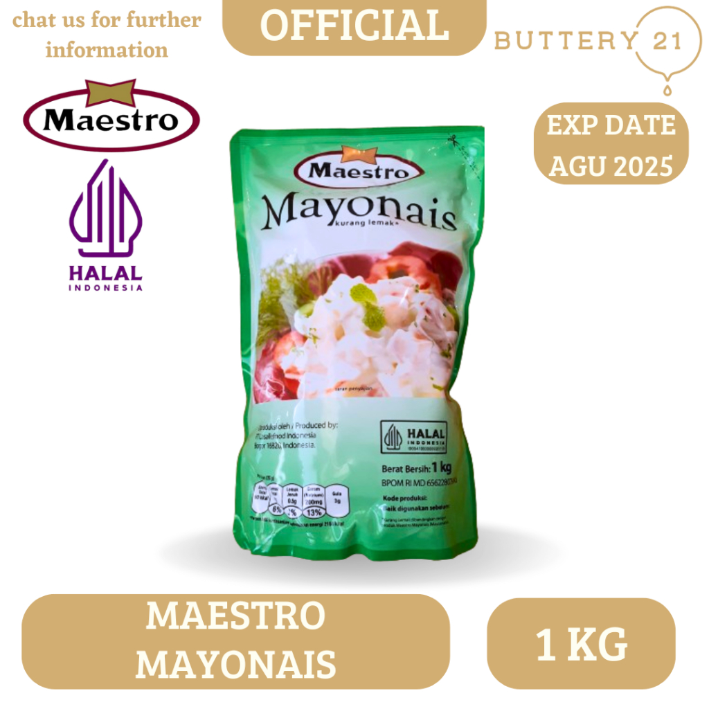 

MAYONAISE MAESTRO 1 KG/MAESTRO MAYONAIS 1 KG