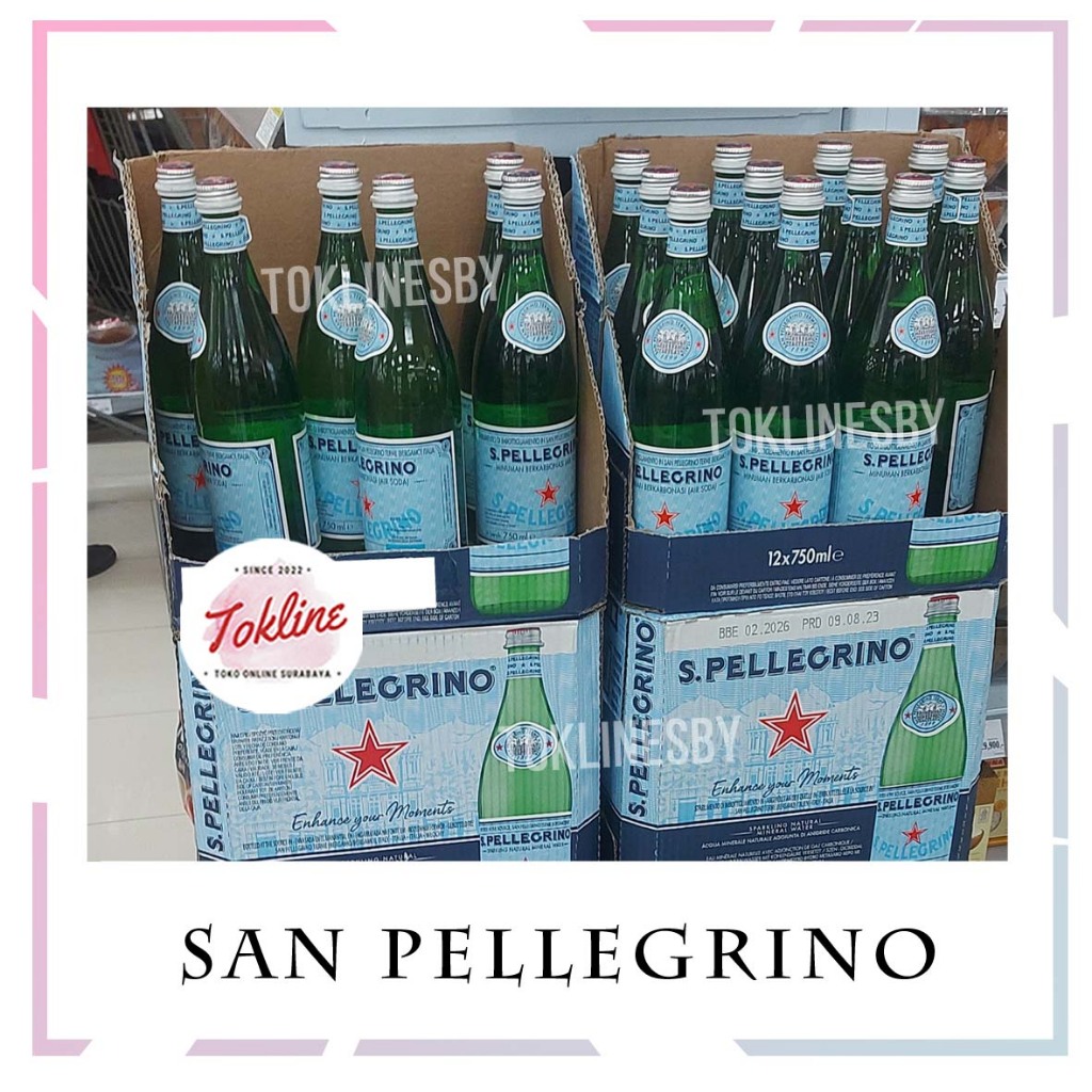 

[ 1 Karton isi 12 ] S' Pellegrino San Pellegrino Sparkling Mineral Water 500ml 750ml