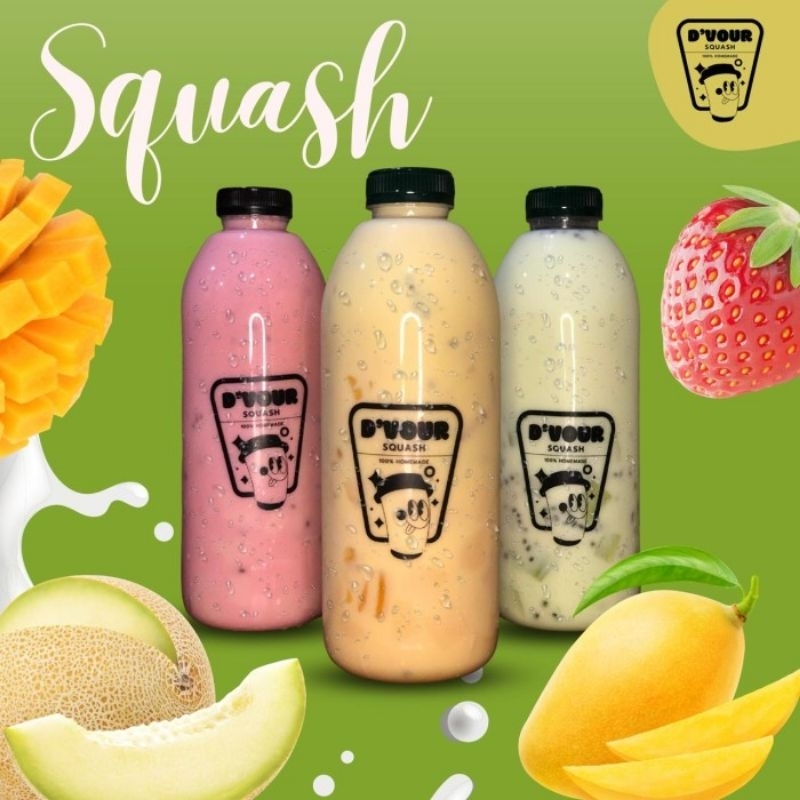 

D'Vour Squash : Mango, Melon dan Strawberry