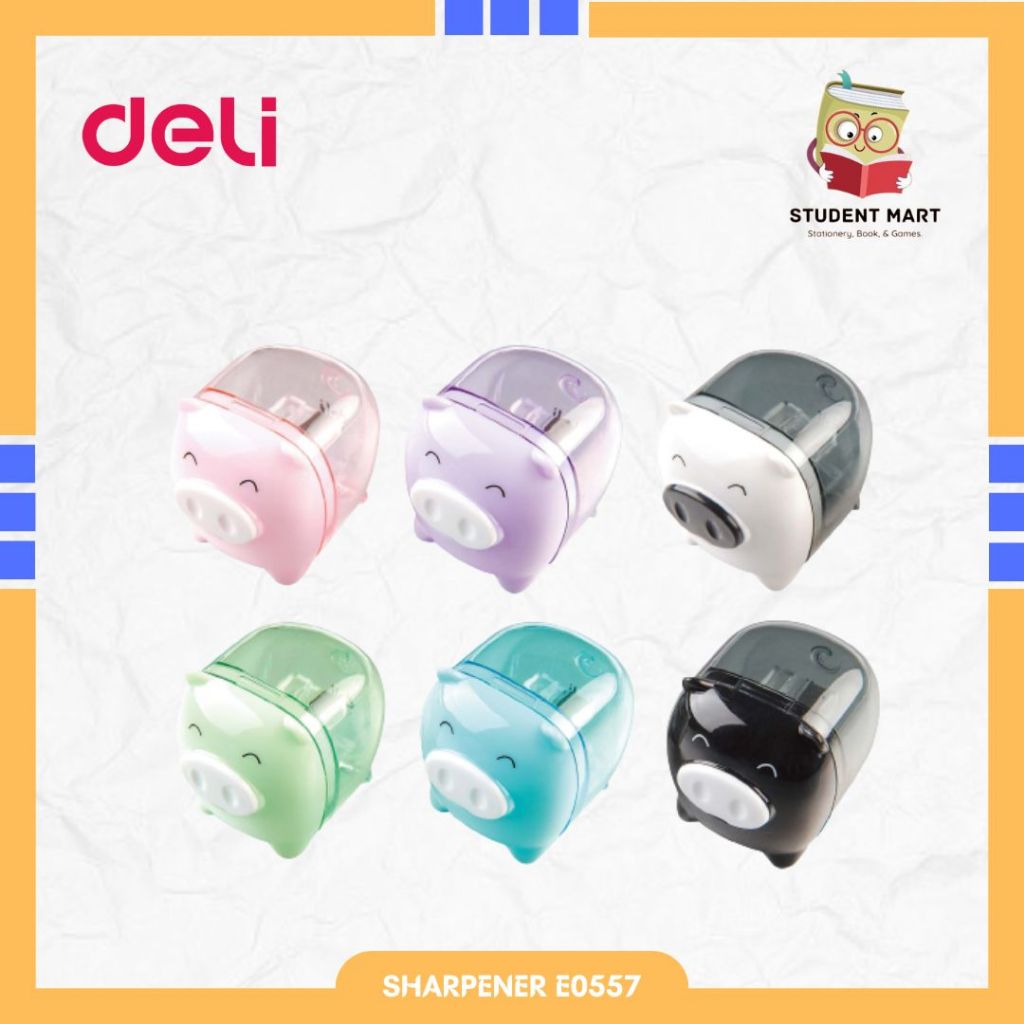 

Deli E0557 Rautan Pensil 1 Lubang Bentuk Pig