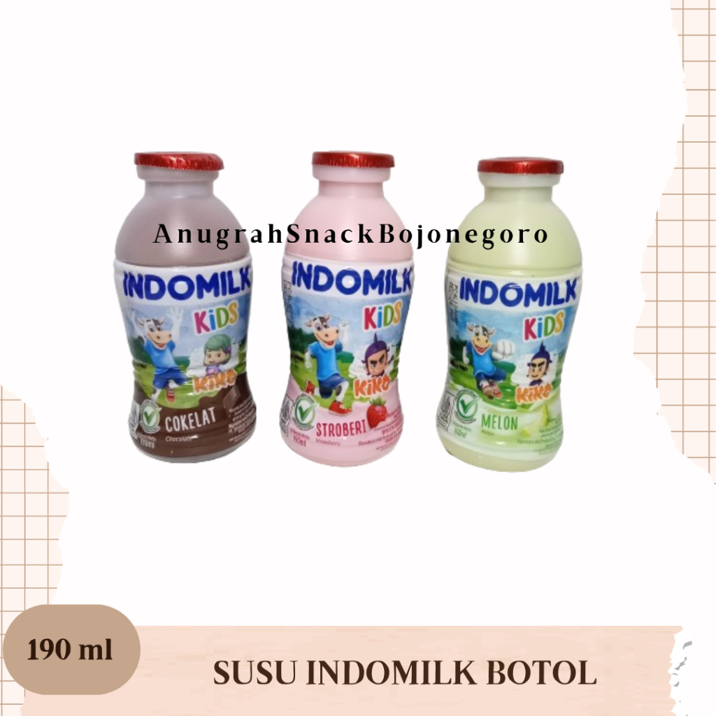 

Susu Indomilk Botol 190ml (Coklat / Stroberi / Melon)