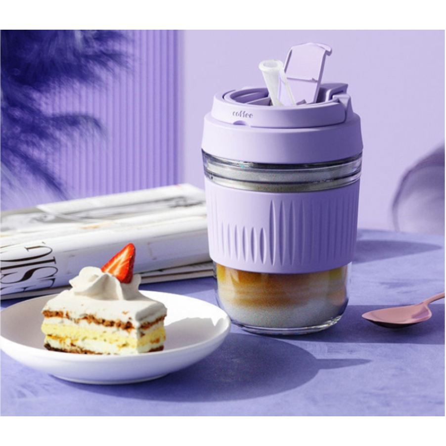 Botol Grip / Gelas Kaca/ Gelas Coffee 350 ml/ Souvenir Gelas