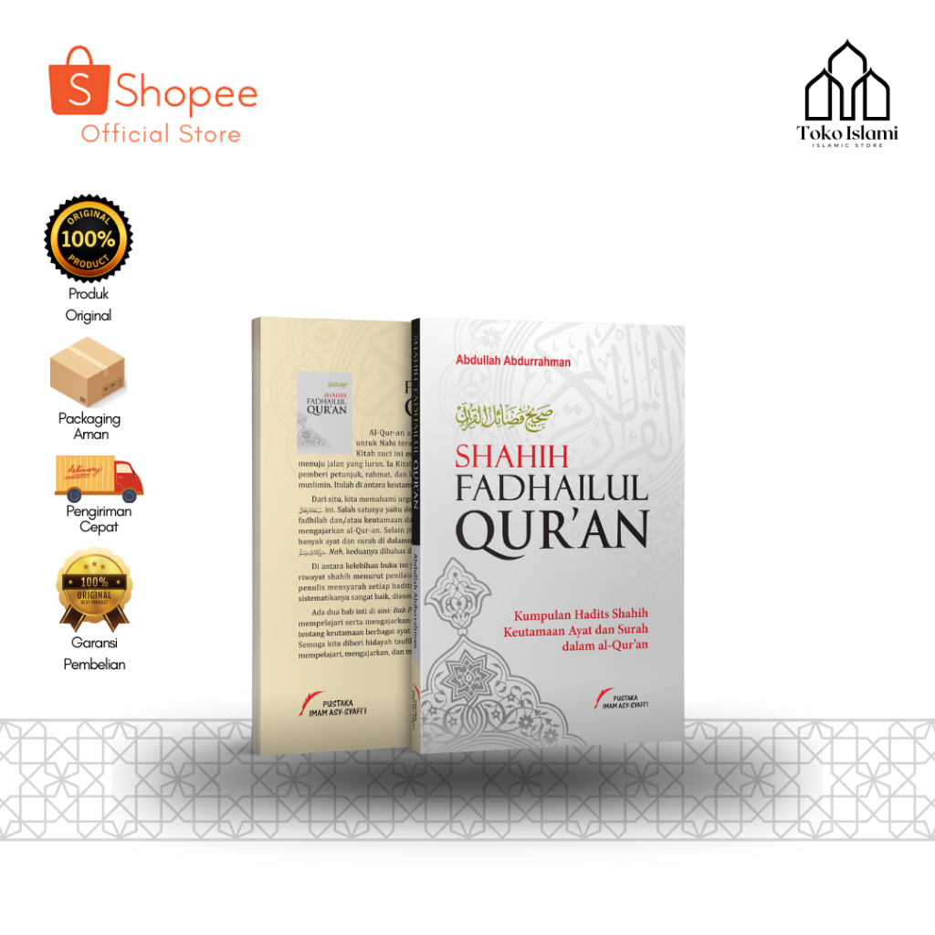 SHAHIH FADHAILUL QURAN PENERBIT PUSTAKA IMAM ASY SYAFII