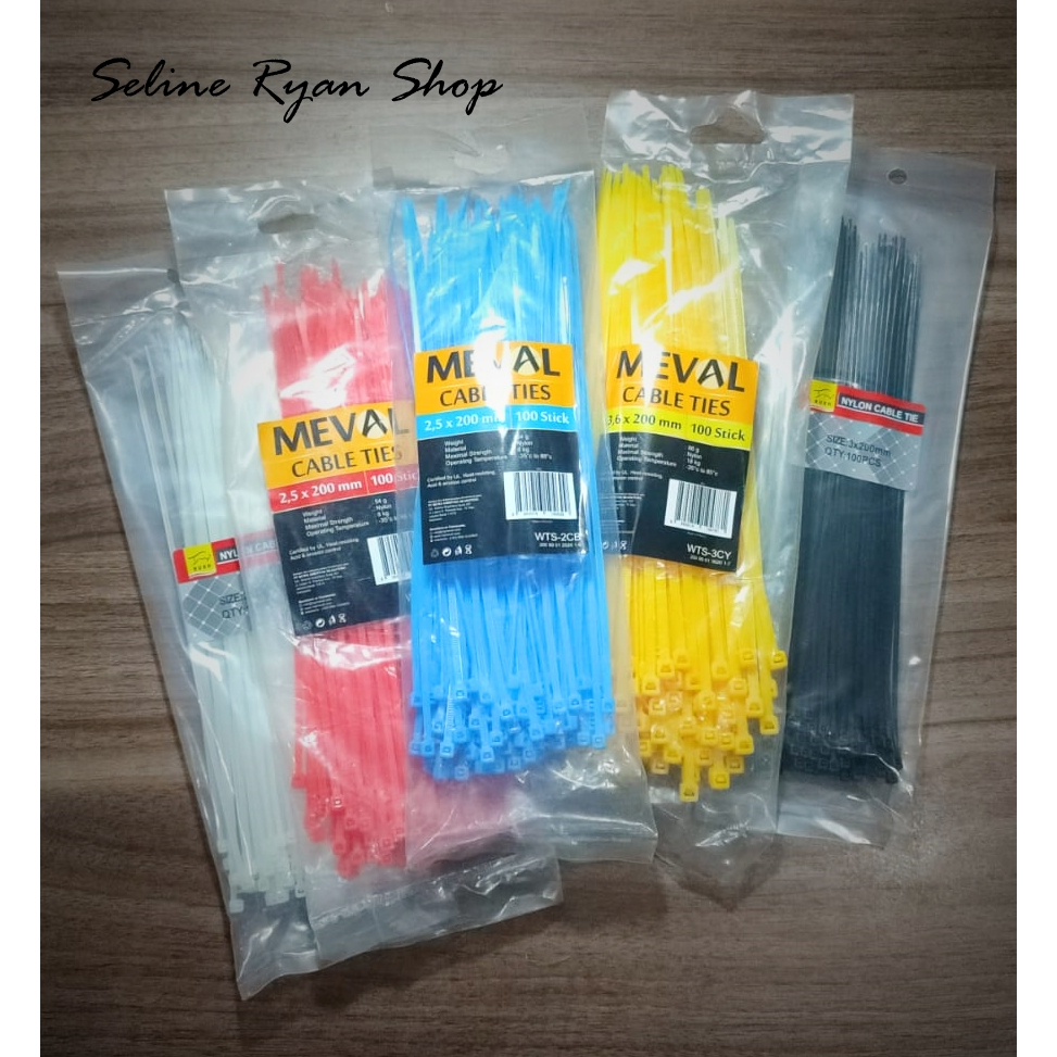 

Kabel Ties / Tali Pengikat Nylon / Kabel Nylon 20 cm (Per Pack isi 100 pcs)