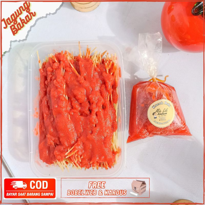

mie lidi/ gepeng/lumer rasa jagung bakar/murah mie lidi gepeng