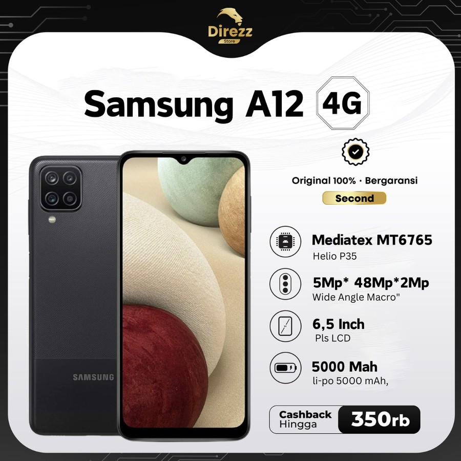 Samsung Galaxi A12 4/128 Second