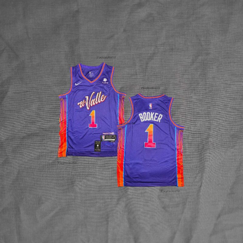 Baju Jersey Basket Swingman NBA Devin Booker Phoenix Suns City Edition 2024