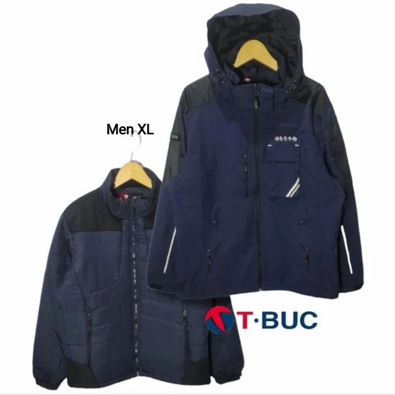 T-BUC 2in1 Outdoor Jacket Navy Size fit XL (P70xL61) jaket gunung waterproof anti air hangat