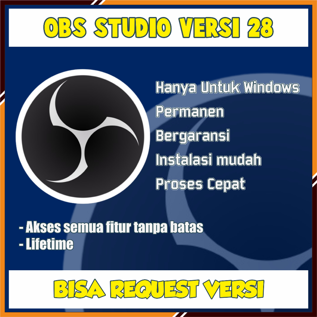 OBS STUDIO TERBARU LIFETIME FULL VERSION