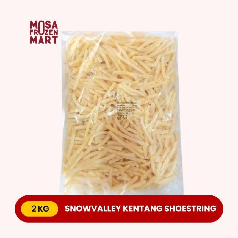 

Snowvalley Shoestring 2 Kg | Kentang Goreng 2 Kg | French Fries 2 Kg