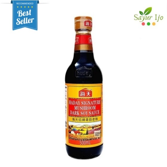 

Haday Signature Mushroom Dark Soy Sauce 500 ML / Botol Kecap Saus Kedelai Hitam Saos Bumbu Masak Instant