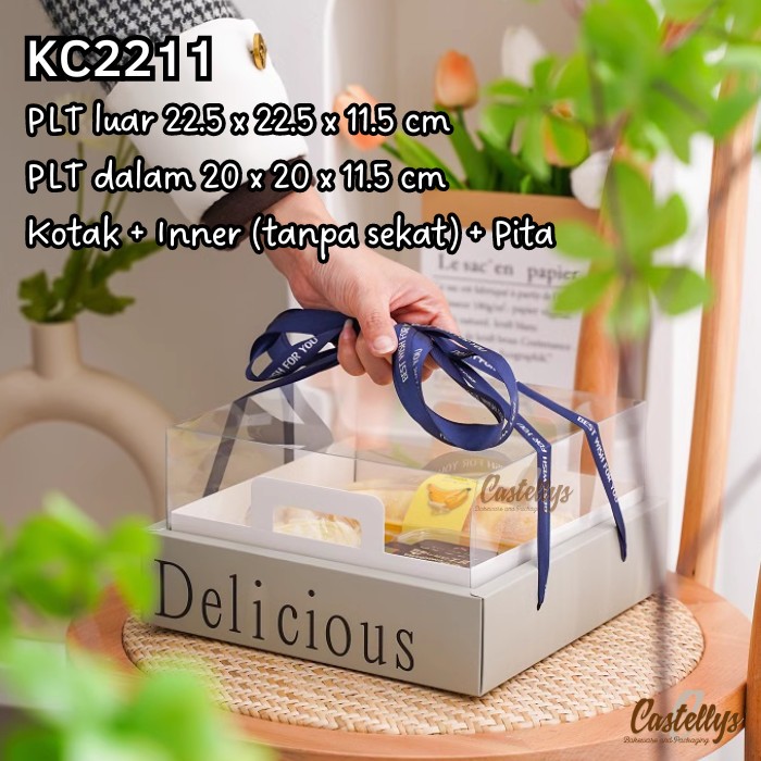 

5 Pcs KC2211 Kotak Box + Tali Tenteng Cake Bolu Spiku Lapis Kue Kering