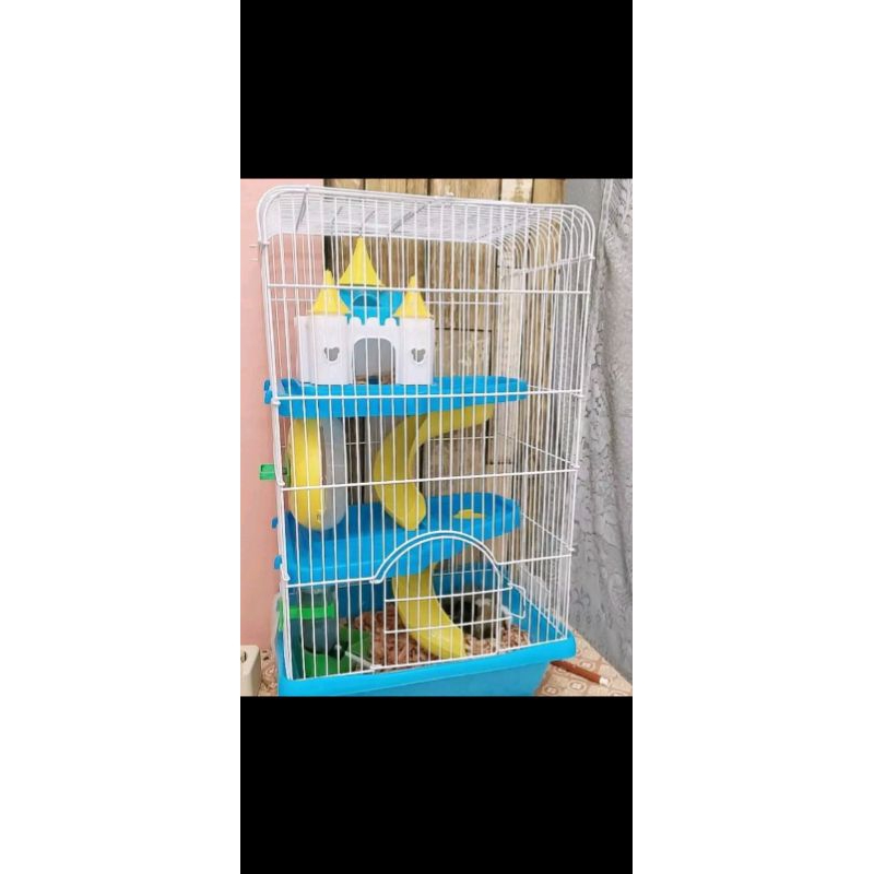 Kandang Hamster Tingkat 3 | Rumah Kandang Hamster Glider Tingkat