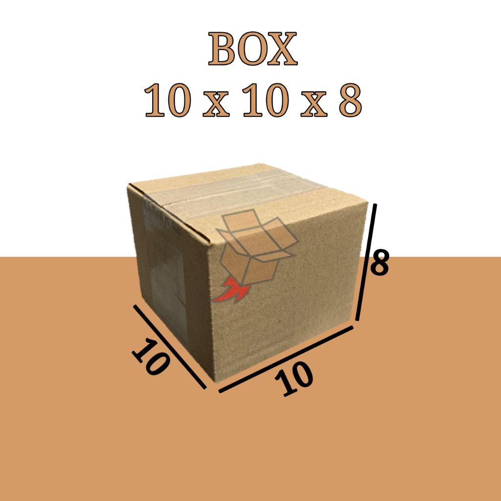 

Kardus Polos Karton Box Coklat DieCut 10x10x8