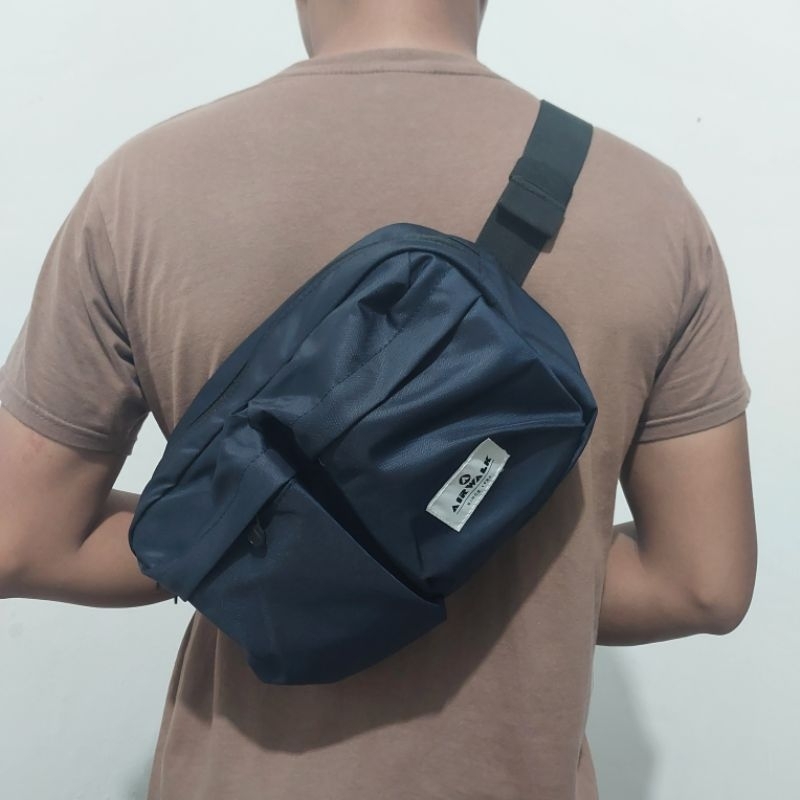 Tas Air Walk Waistbag Navy Original