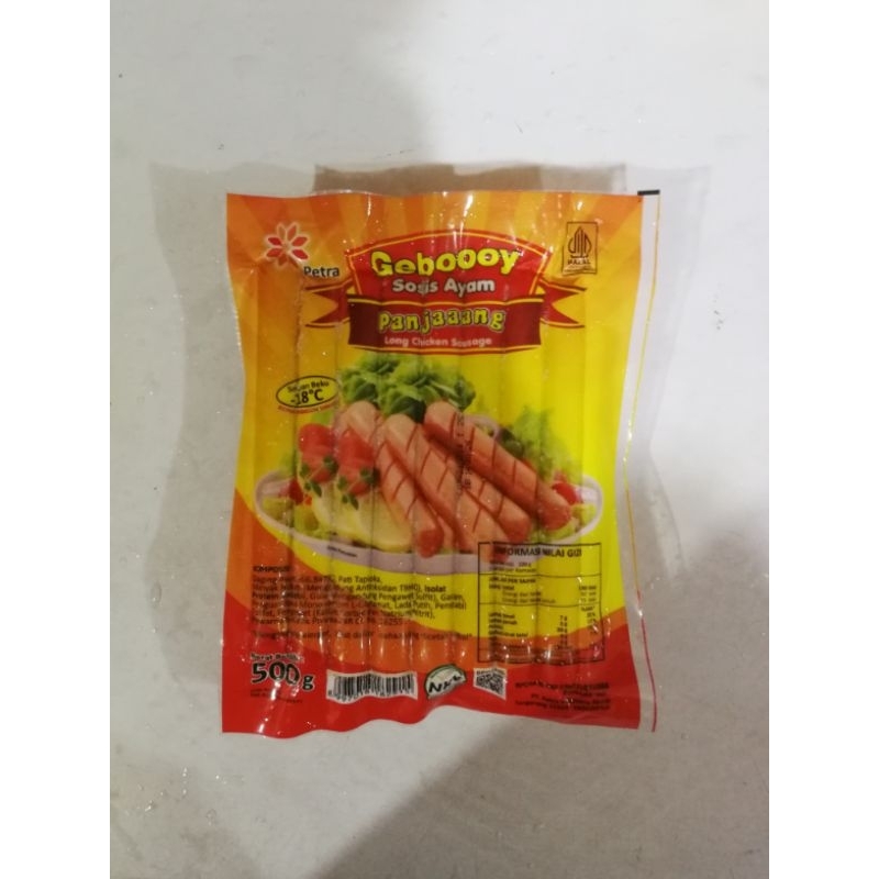 

Geboooy sosis ayam panjang 500gr