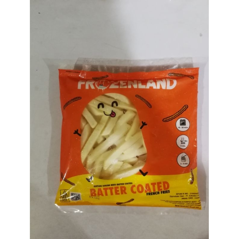 

Frozenland kentang goreng beku (Batter coated)500gr