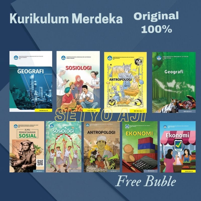 Buku Siswa IPS Ekonomi Geografi Sosiologi Antropologi SMA Kelas 10 11 12 Kurikulum Merdeka Diknas