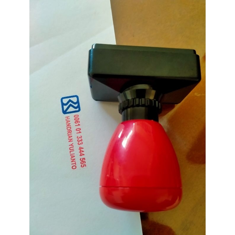 

stampel nomer rekening 2 warna