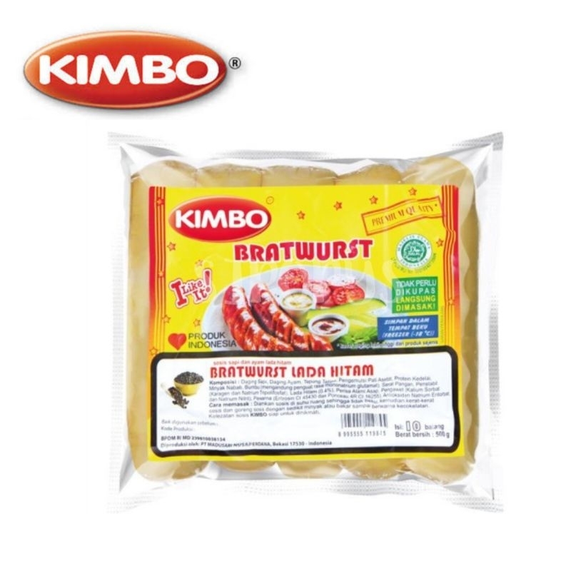 

KIMBO Mini Sosis Bratwurst Lada Hitam 10