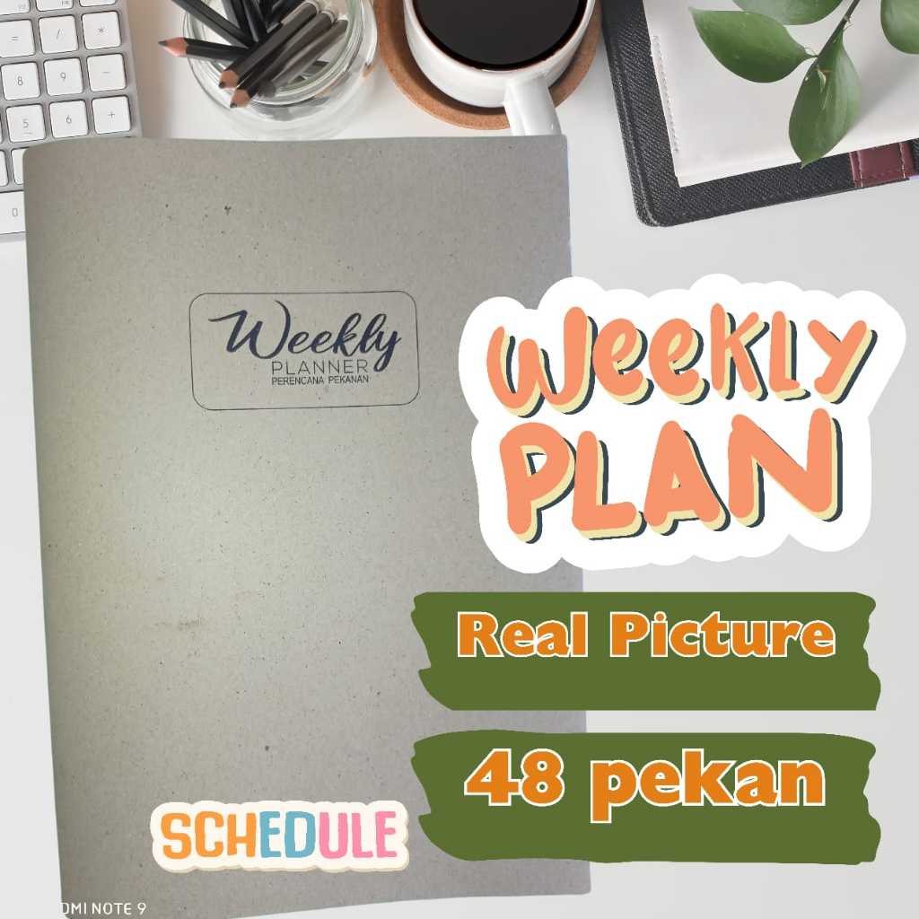 

Buku Weekly Planner A5 Perencanaan Mingguan / Agenda Schedule Book