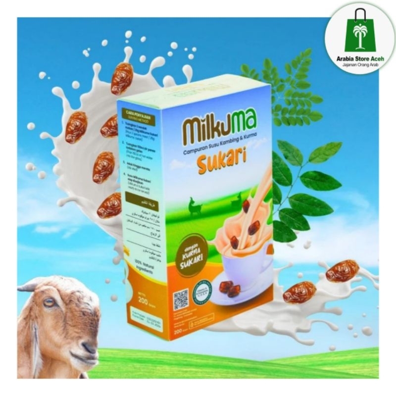 

Susu Kambing Milkuma Susu Etawa Asi Original Plus Kurma Sukari daun Kelor dan Datuk Asi Booster