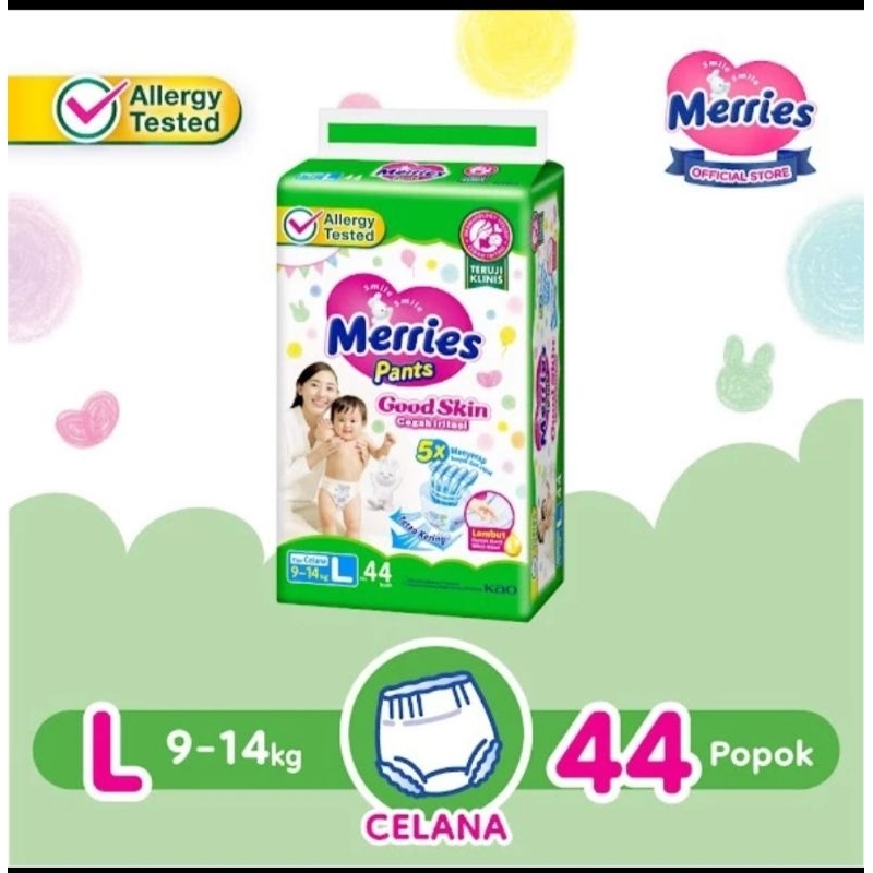 Popok Merries Pants L44