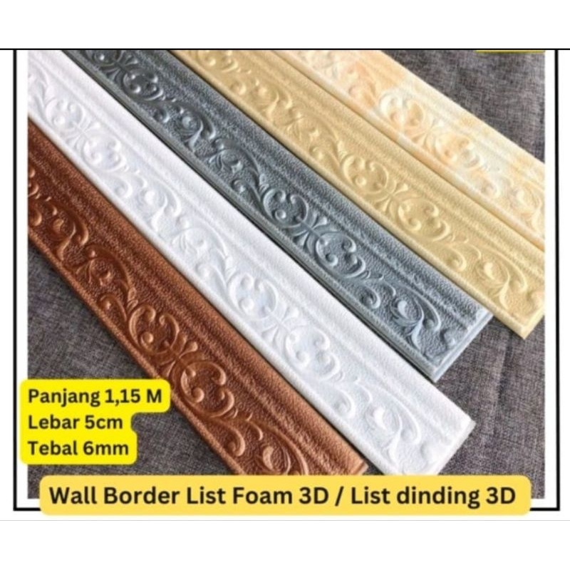 List foam wallpaper dinding / list foam border / list foam wallpaper dinding 10 meter / list foam mo