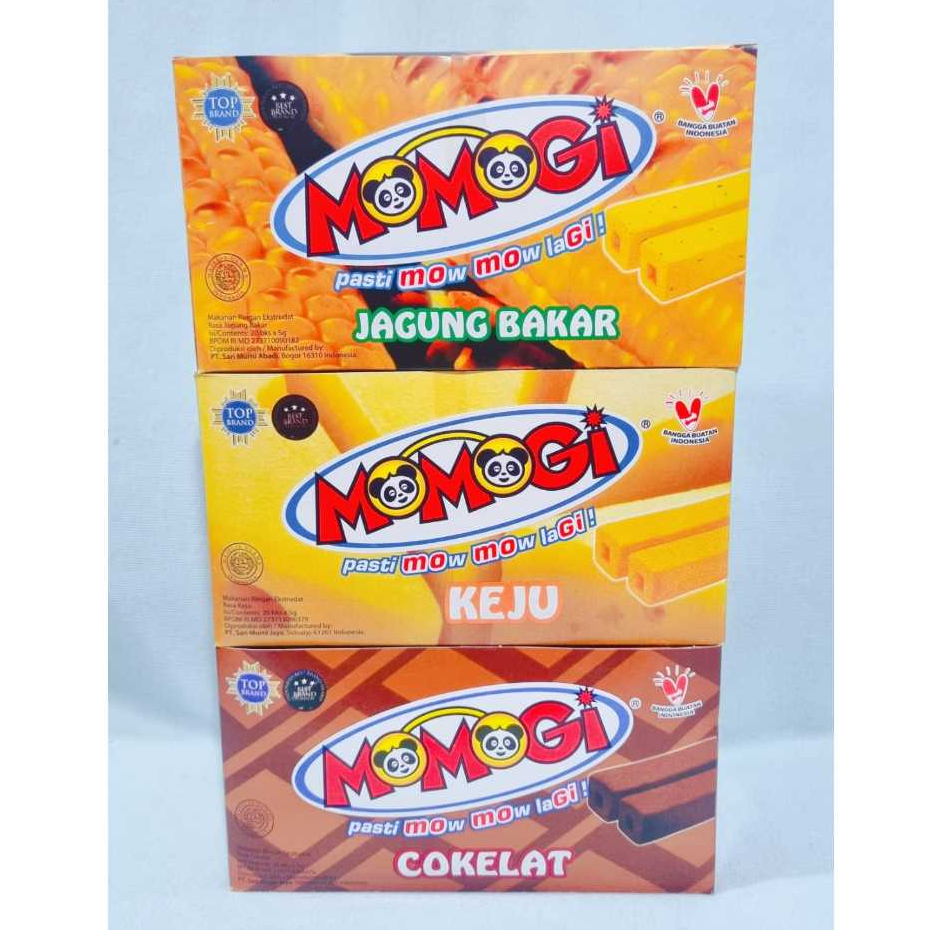 

Momogi Jagung Bakar / Keju / Coklat (1 Box isi 20 Pcs)