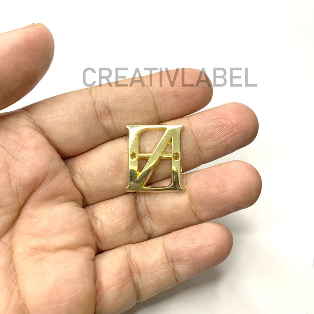 LABEL LOGAM CUSTOM BAHAN ZINC ALLOY