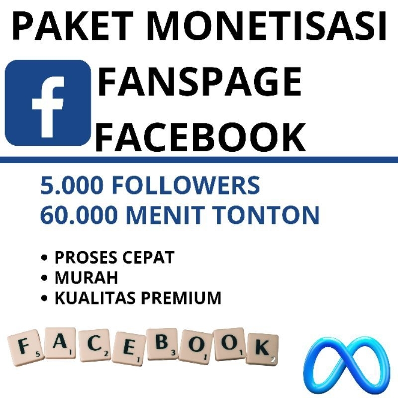 PAKET MONETISASI FACEBOOK FANSPAGE KUALITAS HQ