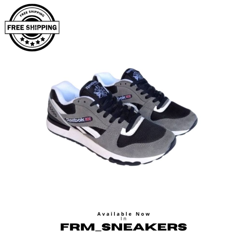 Reebok GL6000 Grey White Black 100% Original