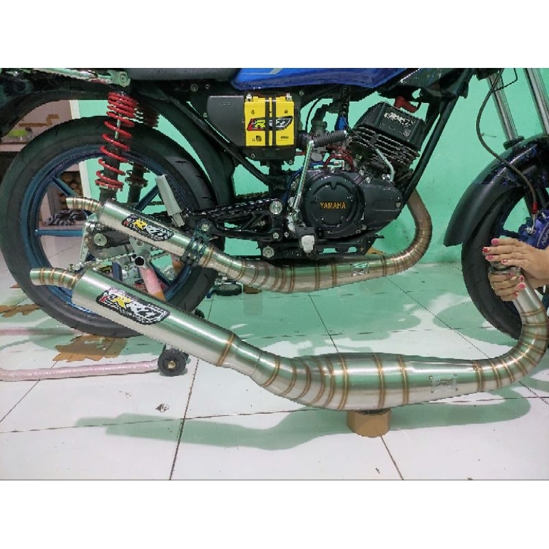 Knalpot RR27 RX King Kolong Kobra Stainless Super Pro Racing Super Garing
