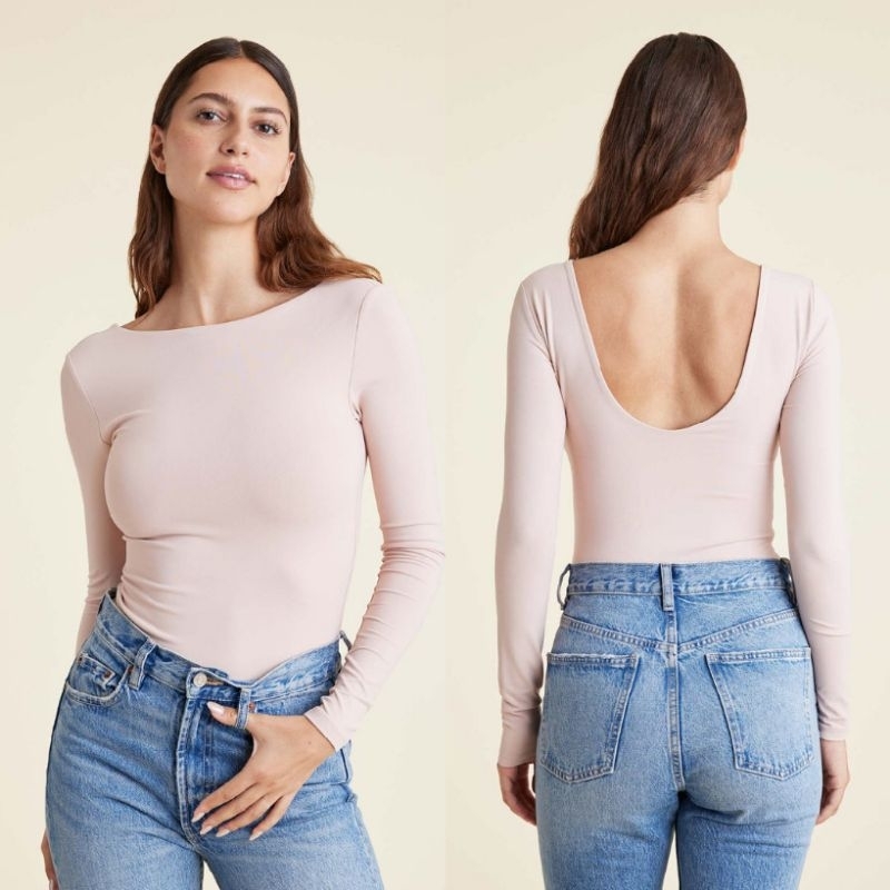 nuuds open back bodysuit
