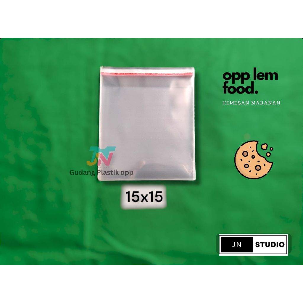 

Plastik opp lem food 15x15 polos
