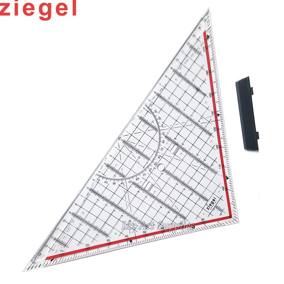 

Ziegel Penggaris Segitiga Pegangan Besar ART Q6P8