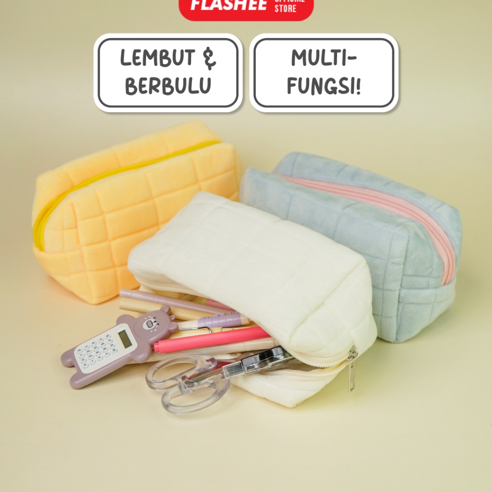 

Flashee Kotak Pensil Aesthetic Korea Bulu Lucu Cloudy Pencil Bag Large Tempat Pensil Sekolah Flashee Muji Style Muat Banyak Kapasitas Besar Multifungsi ART N9X2
