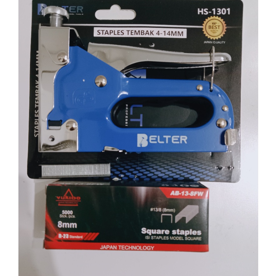 

Staples Tembak 3IN1 R23 Paket Isi 5pcs Gun Tacker Stapler Staples Perekat Powerfull Termurah ART S8J5