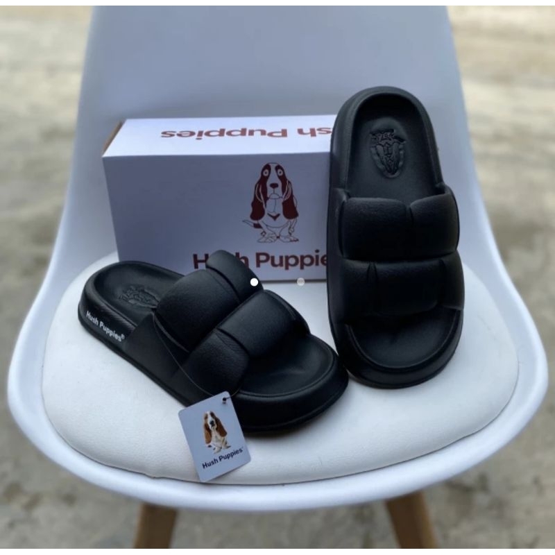 Sendal slide wanita hush puppies terbaru Sandal wanita slop karet Hush puppies