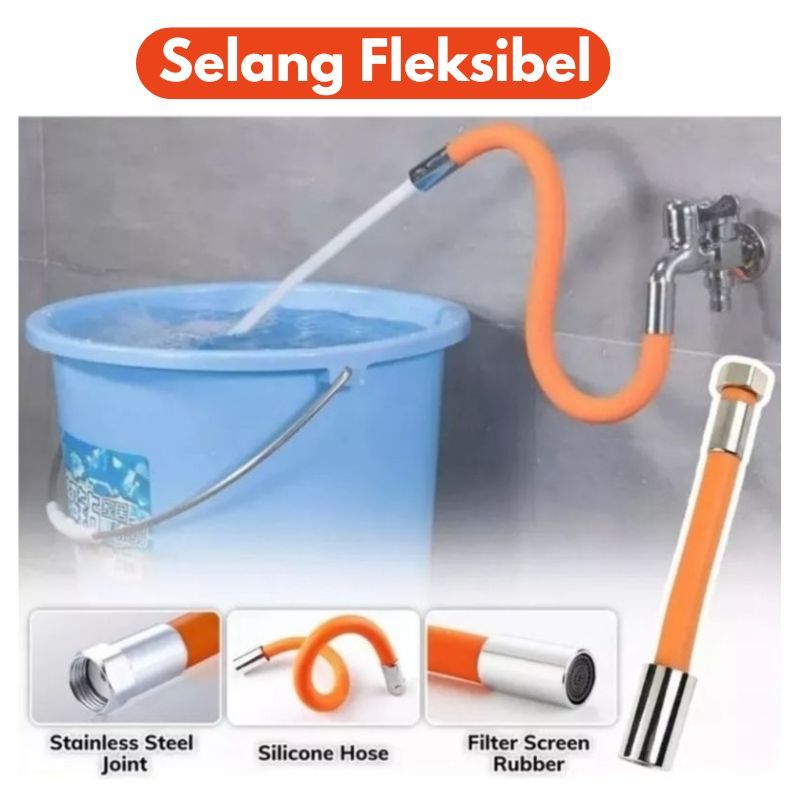 selang fleksibel sambungan kran cuci piring