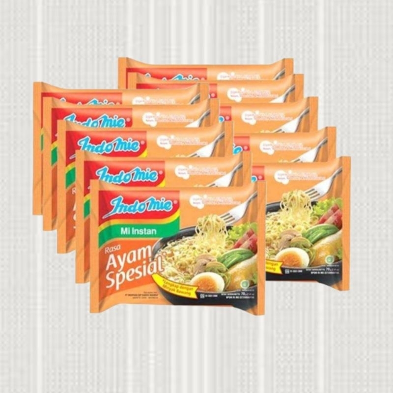 

Indomie Rasa Ayam Spesial 75g Isi @10 Pcs