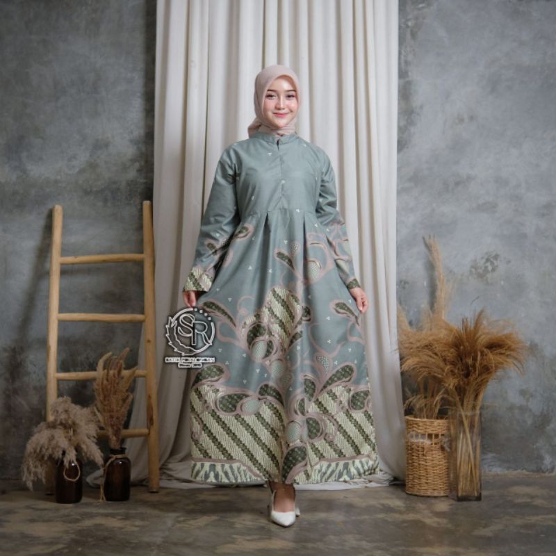 (BISA COD) GAMIS BATIK BAJU GAMIS BATIK WANITA ATASAN BATIK WANITA BAJU BATIK WANITA